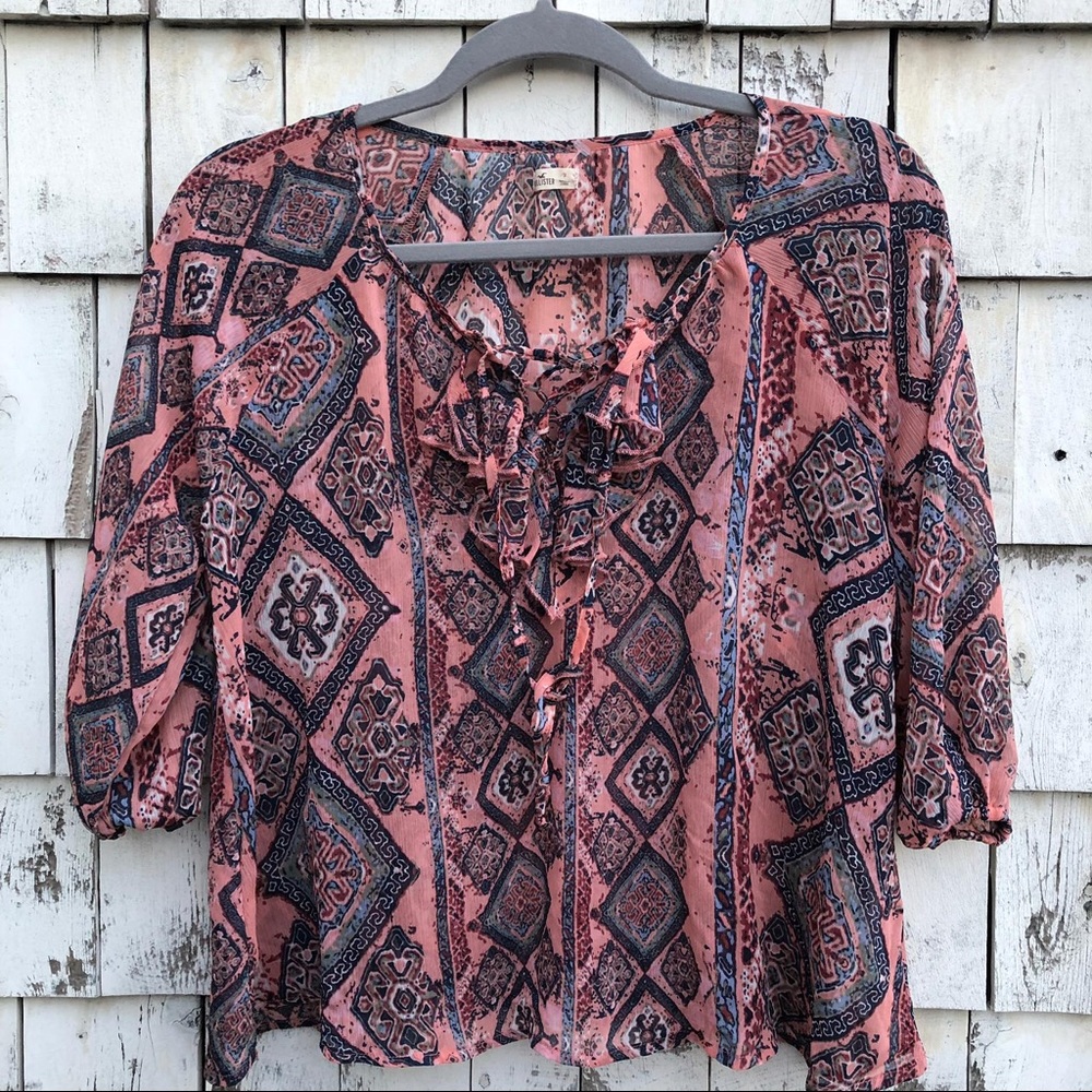 Hollister Boho Print Blouse